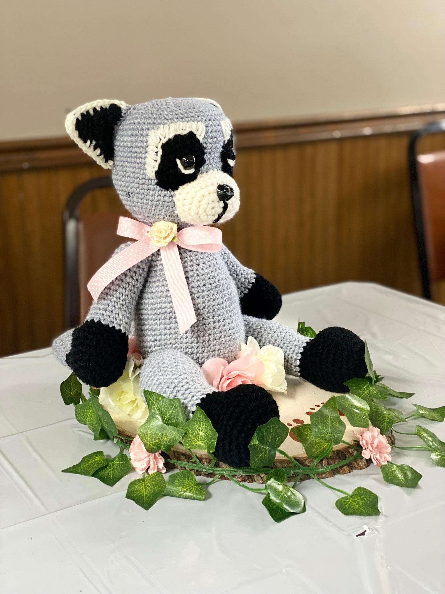 Racoon handmade crochet. Cute Crochet Racoon, Stuffed Animals, Stuffed Toys, Crochet Animals, Crochet Toys, Crochet Soft Toys, Fair Trade Soft Toys