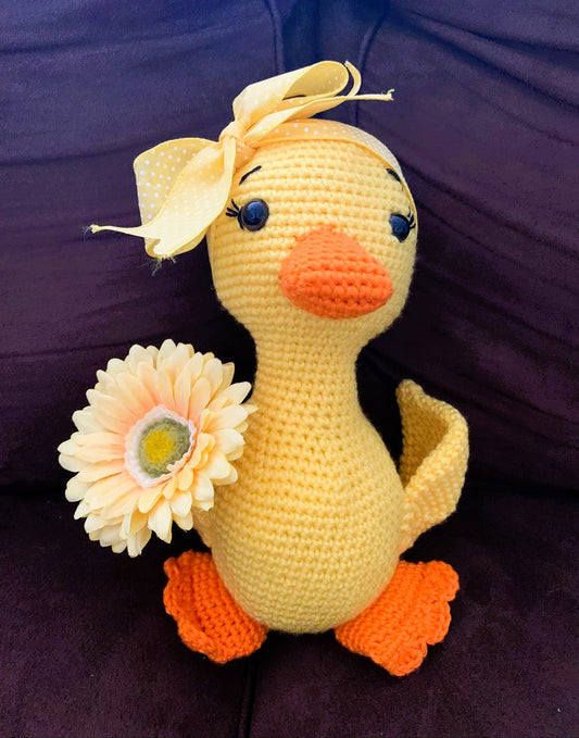 Cute small Crochet Duck Stuffed Animal