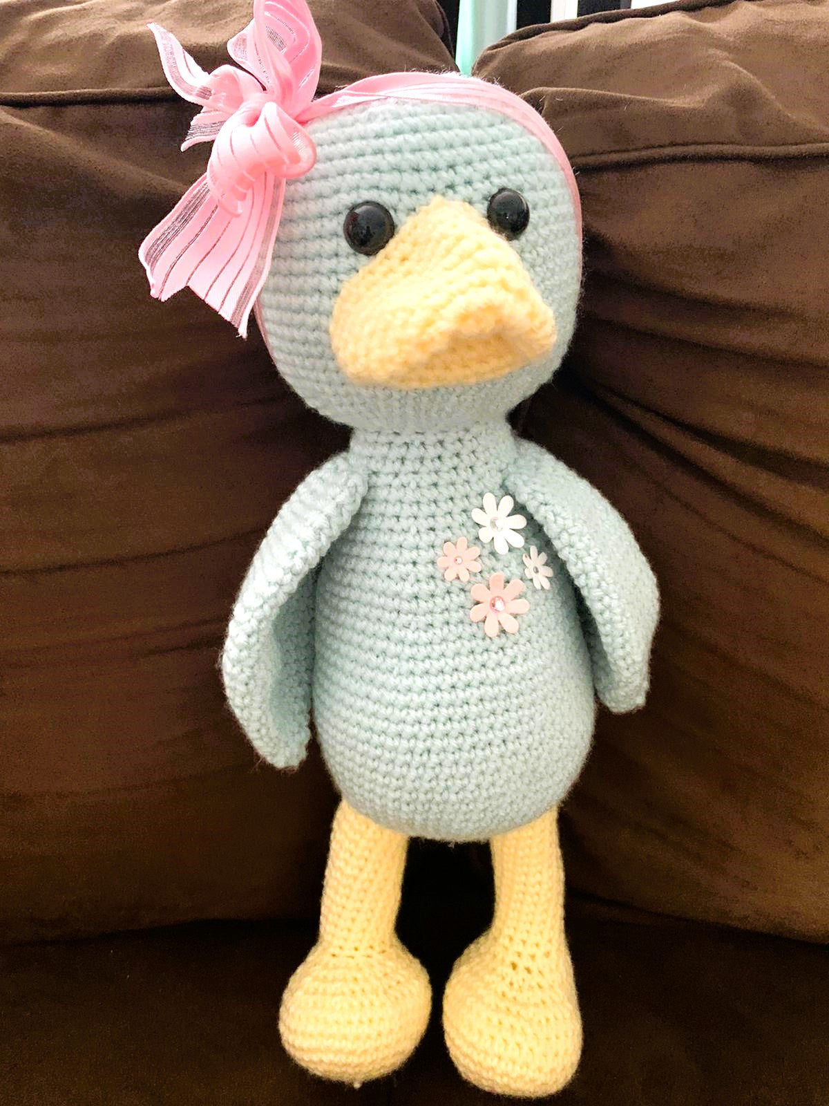 Cute small Crochet Duck Stuffed Animal