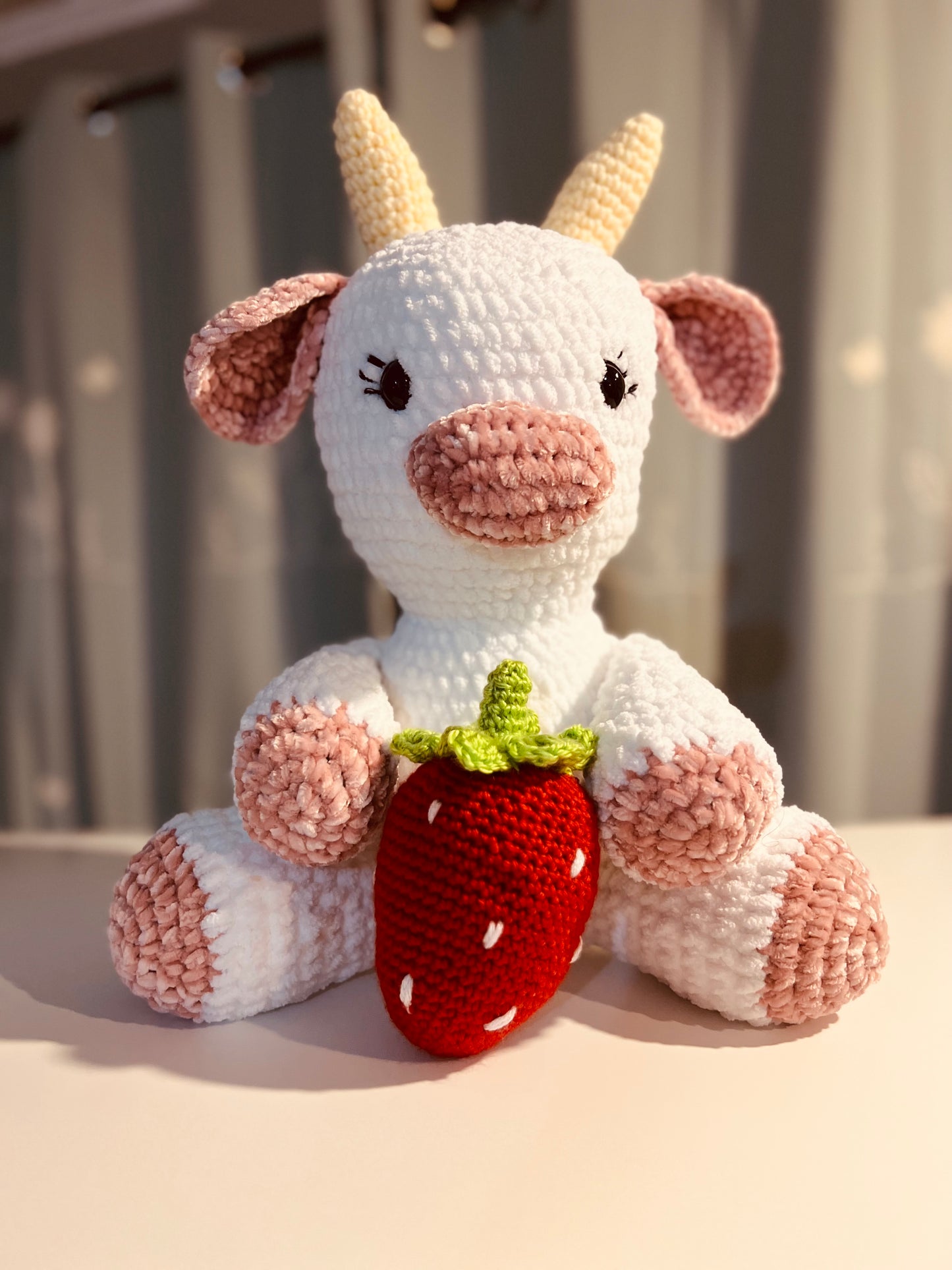 Crochet Cow, Stuffed Animals, Stuffed Toys, Stuffed Cattle, Crochet Animals, Crochet Toys, Crochet Soft Toys, Fair Trade Soft Toys